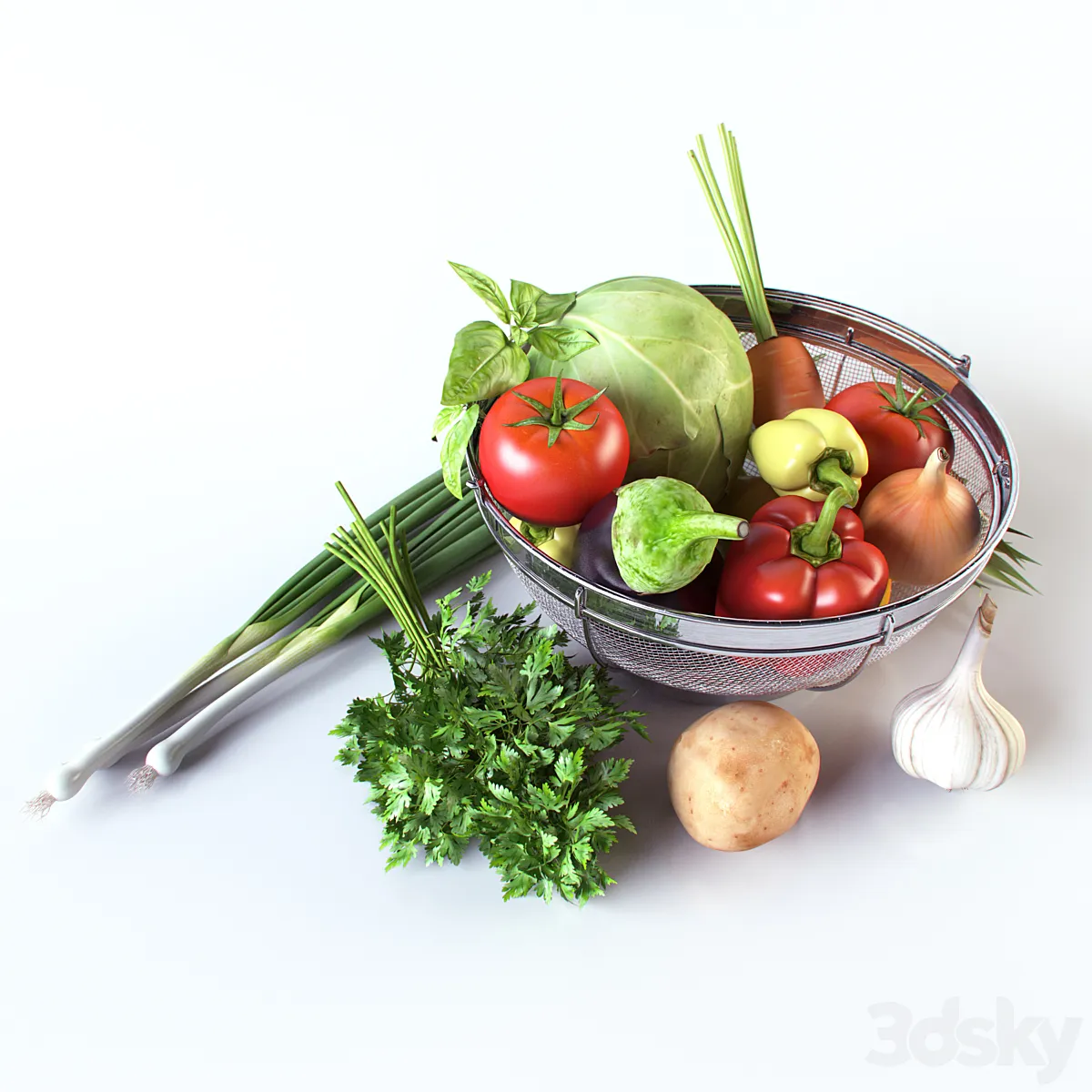 مدل سه بعدی سبزیجات 4 - 4