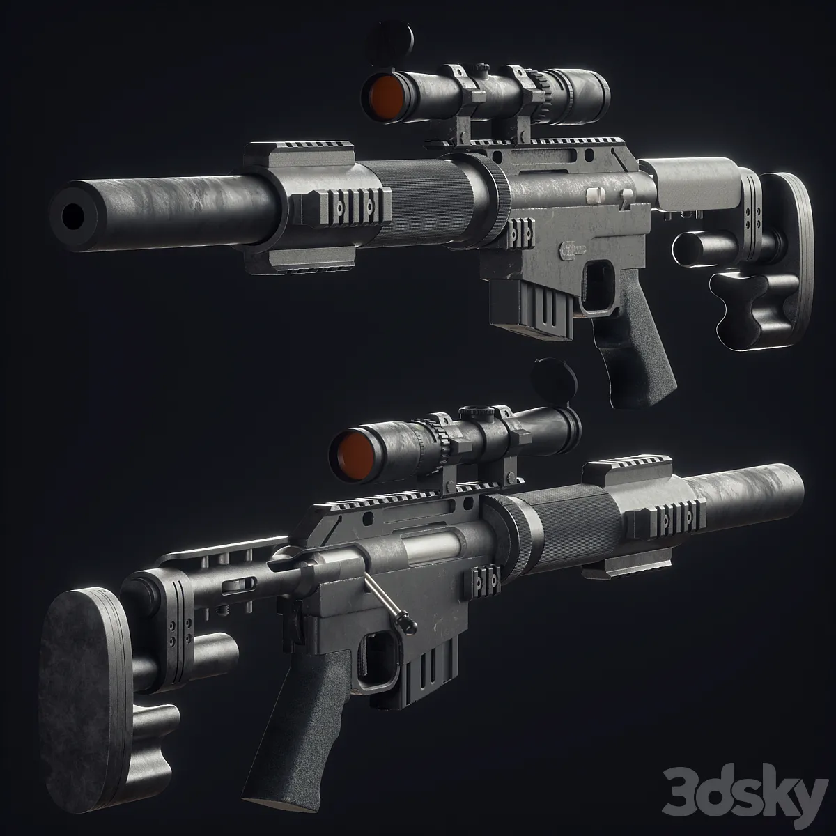مدل سه بعدی اسلحه 6 - 2