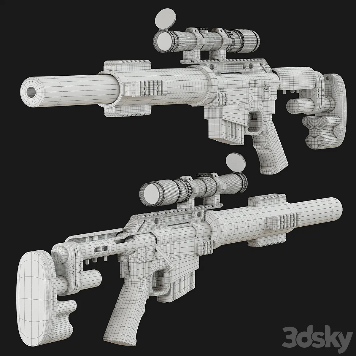 مدل سه بعدی اسلحه 6 - 6